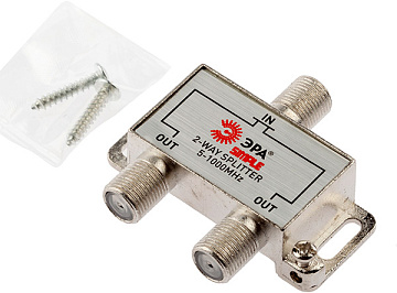 Делитель ТВ ЭРА Simple DS-F-02 3 ответвления под F разъём 5-1000 МГц Б0048321