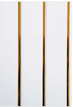 Панель ПВХ Лак с декором Золото  3х0,3 м (уп. - 8 шт.)