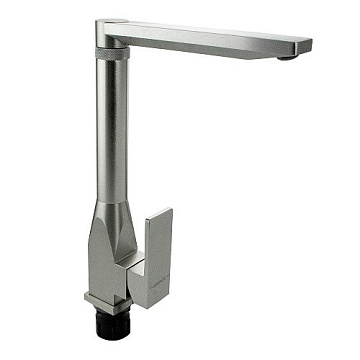 Смеситель BRIMIX для кухни боковой Г-образный излив, под нержавейку, из алюминия, шаровый (82208)