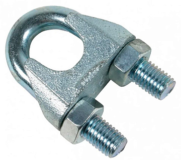 Зажим для стальных канатов М16 DIN741 оцинкованный (слон)