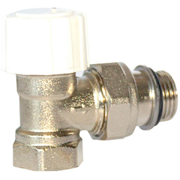 Клапан под термоголовку с самоуплот. кольцом "Thermofix" (верхний / угловой) (1/2")