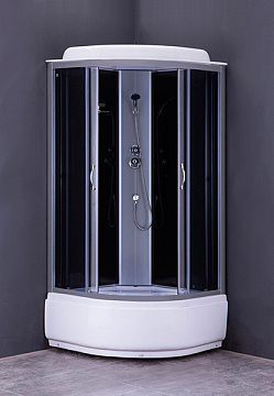 Душевая кабина LORANTO CS-6610G 100*100*215 темное стекло,высокий поддон 40см