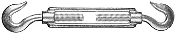 М6 Талреп крюк-крюк DIN1480 ЦИНК (100)