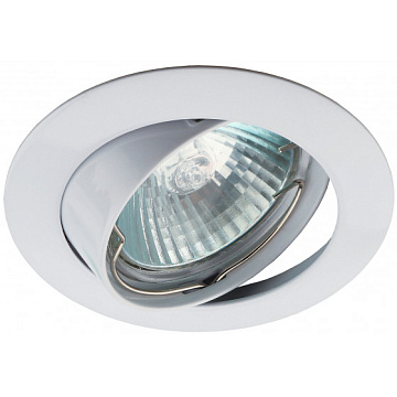 Светильник ЭРА KL1A WH литой простой пов. MR16, 12V, 50W белый