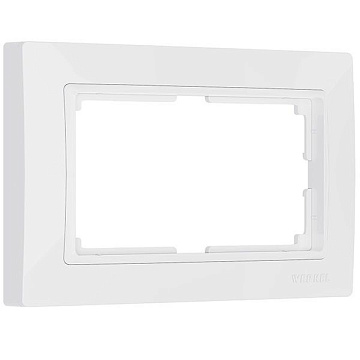 Рамка для двойной розетки WL03-Frame-01-DBL-white (белый, basic) W0082001