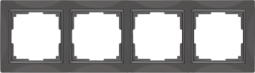 Рамка WERKEL на 4 пост (серо-коричневый, basic) WL03-Frame-04