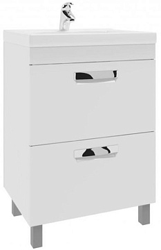VIGO PLAZA 600-0-2 Тумба 2я с умывальником ФОСТЕР-60 (tn.PLA.FOS.60.2Y + 4640021060773)