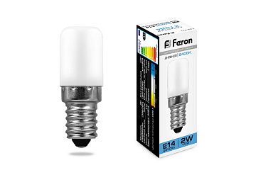 Лампа с/д FERON 2W 230V Е14 6400K, LB-10 