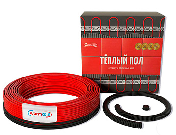 Нагревательный кабель Warmcoin 25 м.п.(3,0-3,5м2) 375 Вт