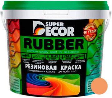 Краска резиновая SUPER DECOR №16  топленое молоко 1кг