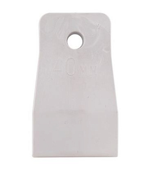 Шпатель резиновый белый 40мм 35265  БИБЕР