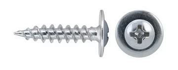 Саморез с прессшайбой оксидированный острый 4.2х19