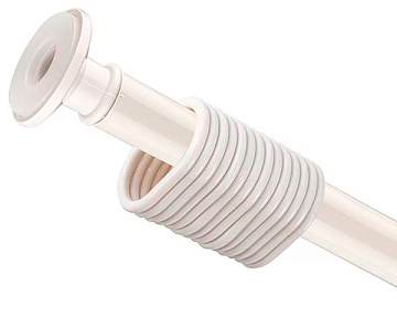 Карниз для ванны 1-ый 1,2*2,2 КРЕМОВЫЙ прямой (11001)