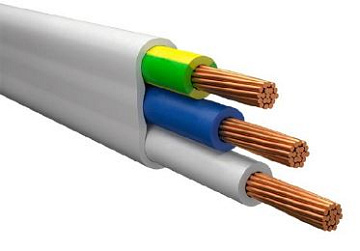 Провод ШВВП 3х0,5 ГОСТ белый