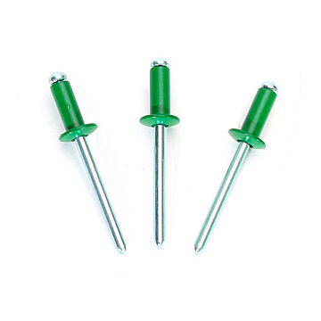 Заклепка вытяжная 3,2*8 зелёный 6002