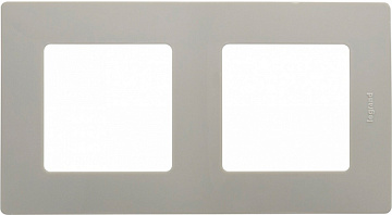 Рамка LEGRAND ETIKA 2п светлая галька ETIKA 672522