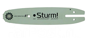 Шина пильная 8" паз 1,3,мм, 1/4", 48зв Sturm! SB085050