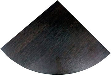 Полка дерев. углов. (25х25x1,6 см) дуб венге LWOWCSR25