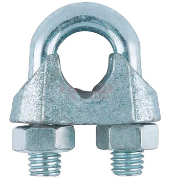 Зажим для стальных канатов М8 DIN741 оцинкованный (слон)