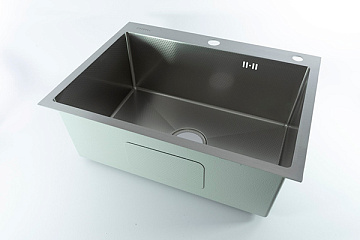 Мойка из нержавеющей стали SAVOL 60*45 толщ.3,0*0,8мм САТИН (S-FSC6045L)