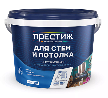 Краска Престиж Для Стен и Потолка ВД 2,7кг (4/168)