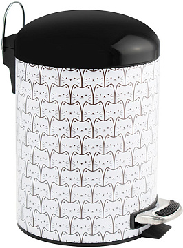 Ведро 5л круглое НЕРЖ.СТАЛЬ Кошки САНАКС (2105)