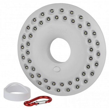 Фонарь ЭРА K48 Кемпинг NEW 48xLED, 3xAA, карабин, бл