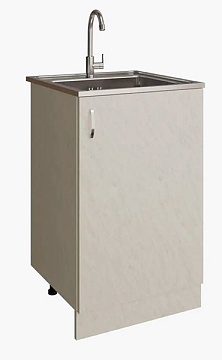 Стол под мойку 50*50 БЕЛЫЙ МРАМОР MIXLINE