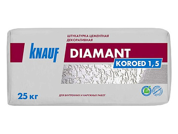 Штукатурка Диамант 25кг Короед 1,5 KNAUF (48)/БРАК