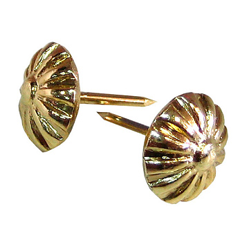 Гвоздь мет с дек 548 12х13 (латунь) блистер М (30/ 180)