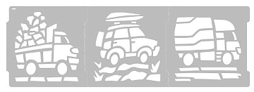 Трафарет бордюр Тачки арт.20705