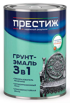 Грунт-эмаль по ржавчине синяя 1,9кг быстросохнущая Престиж (6)