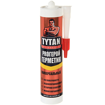 Герметик универсальный белый PROГерой 280 мл TИТАН 13901 (12)