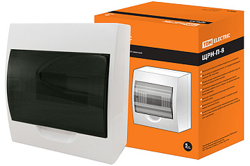 Бокс ЩРН-П-8 модулей навесн.пластик IP40 TDM SQ0901-0003