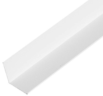 Алюминиевый уголок 20х20х1 (2,0м) белый муар