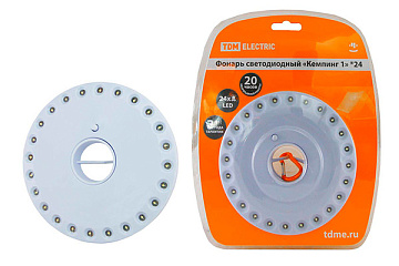 Фонарь с/д TDM Кемпинг 1x24 подвес/магниты SQ0350-0016