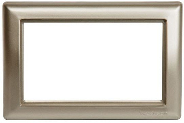 Рамка для двойной розетки, цвет титан, Candela