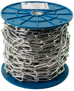 d5 Цепь сварная длиннозвенная, оцинков. DIN763 (30м)