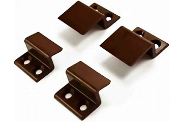 Ремкомплект Кронштейн металлический широкий, коричневый (4шт.)