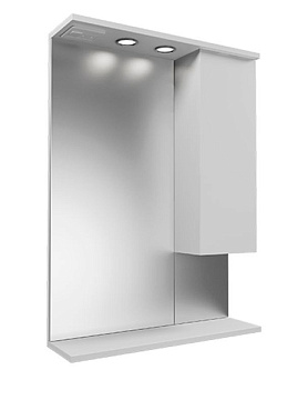 MIRSANT NEXT 60 Зеркало-Шкаф со светильником (ПРАВОЕ)