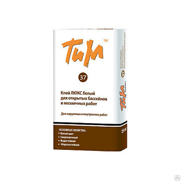 Клей ЛЮКС белый №37 ТиМ 25кг (48)