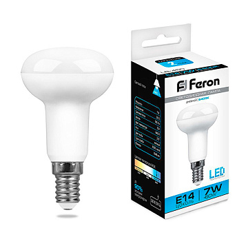 Лампа с/д FERON E14 LB-450 16LED/7W 230V 6400K R50