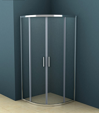 Душевое ограждение AZARIO "OSTIN 121SA" 90*90*195 хром, 6мм прозрачное стекло