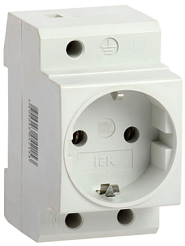 Розетка на DIN-рейку РАр10-3-ОП 16А с/з