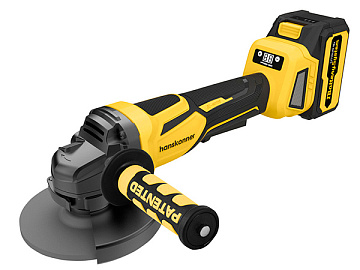 УШМ акк б/щ 125мм 1BatterySystem 18В 1х4.0Ач ЗУ HS Hanskonner HAG1812E