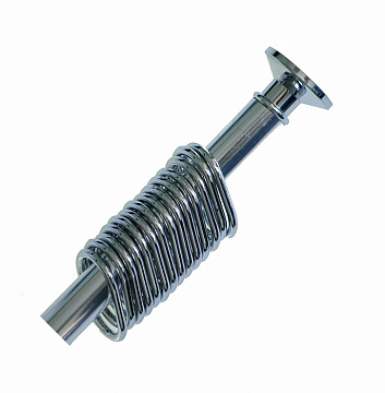 Карниз для ванны 1-ый 1,2*2,2 ХРОМ прямой, кольца хром (10005)