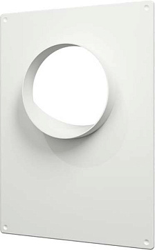 Площадка 125ПТП торцевая пластиковая 180х250 фланец D125