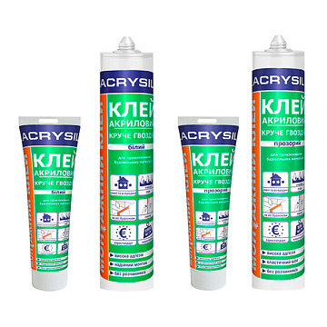 Клей ун.монтажный акриловый КручеГвоздей белый 280мл/440гр (15шт) Lacrysil