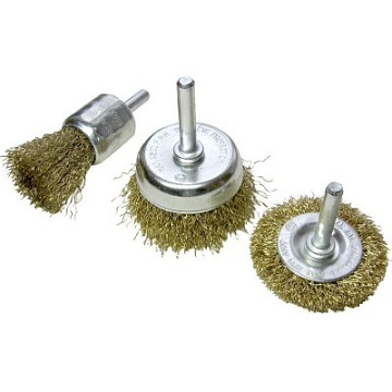 Корщетки д/дрели 3шт Matrix 74486