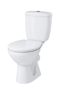 Унитаз (компакт) CERSANIT MITO GREY сиденье пластик, горизонтальный выпуск (3*)